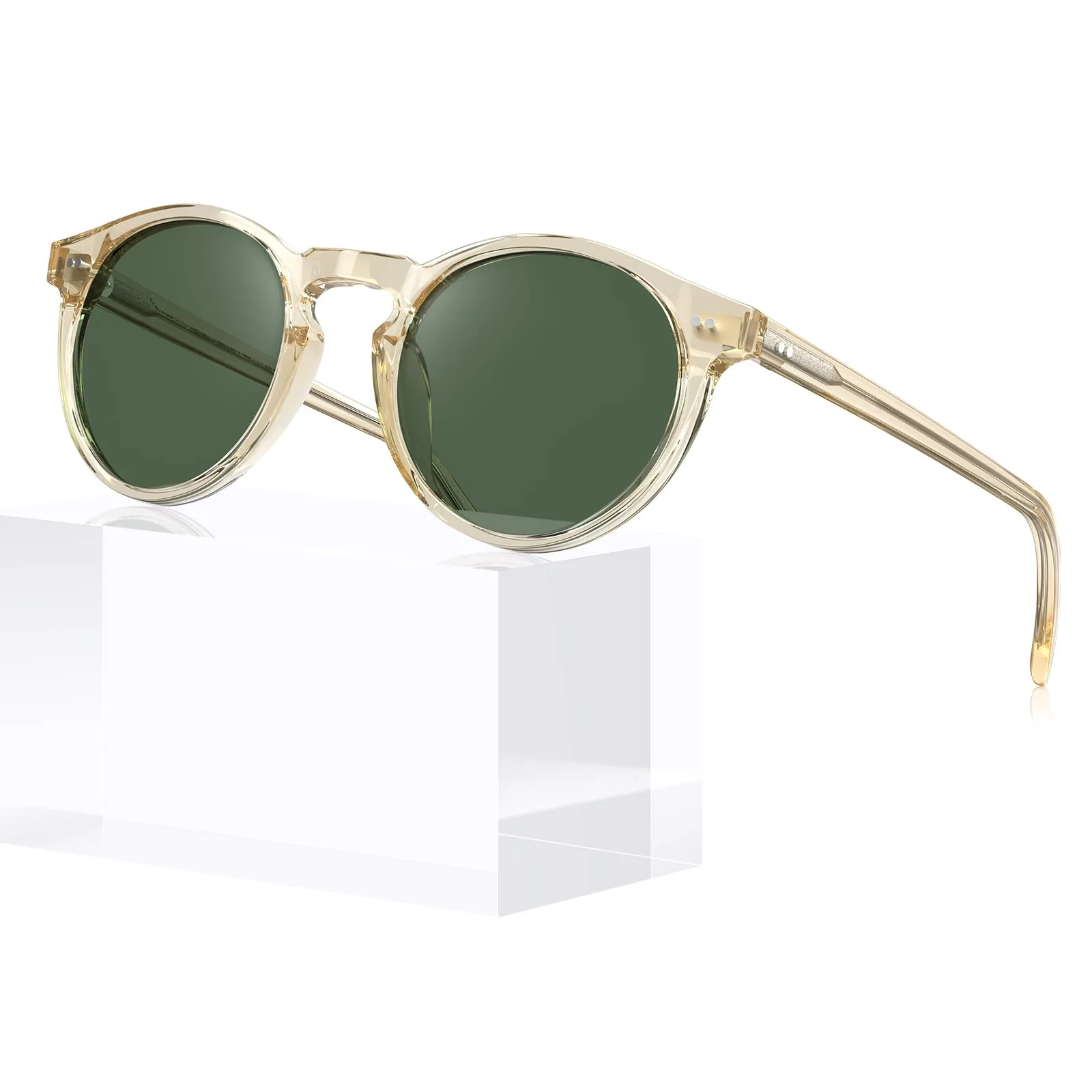 JM Retro round acetate sunglasses