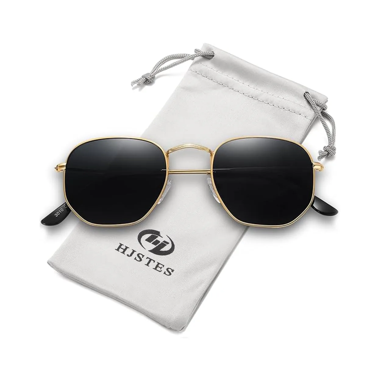 Joopin Vintage hexagonal sunglasses image 3