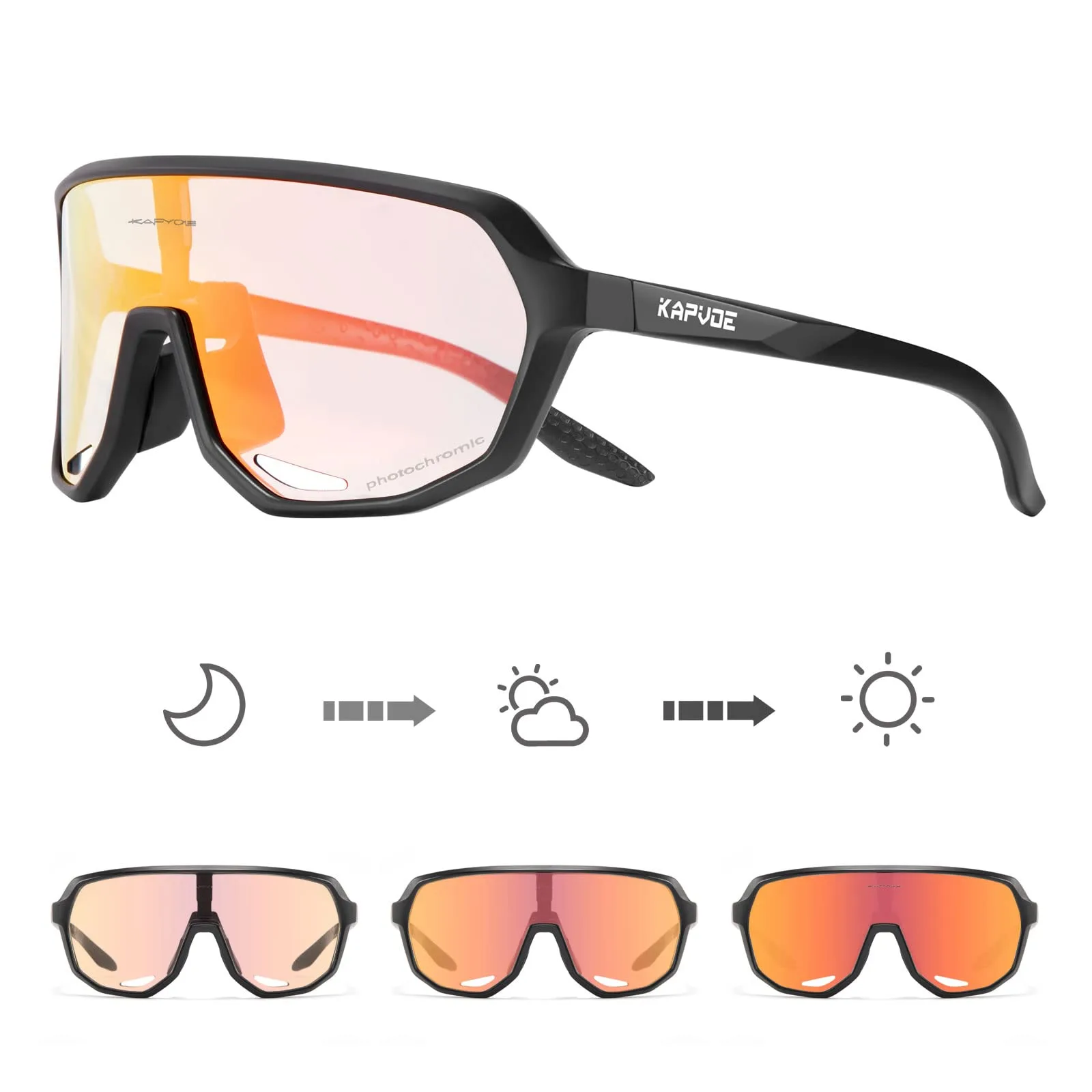 KAPVOE Photochromic sport sunglasses image 2
