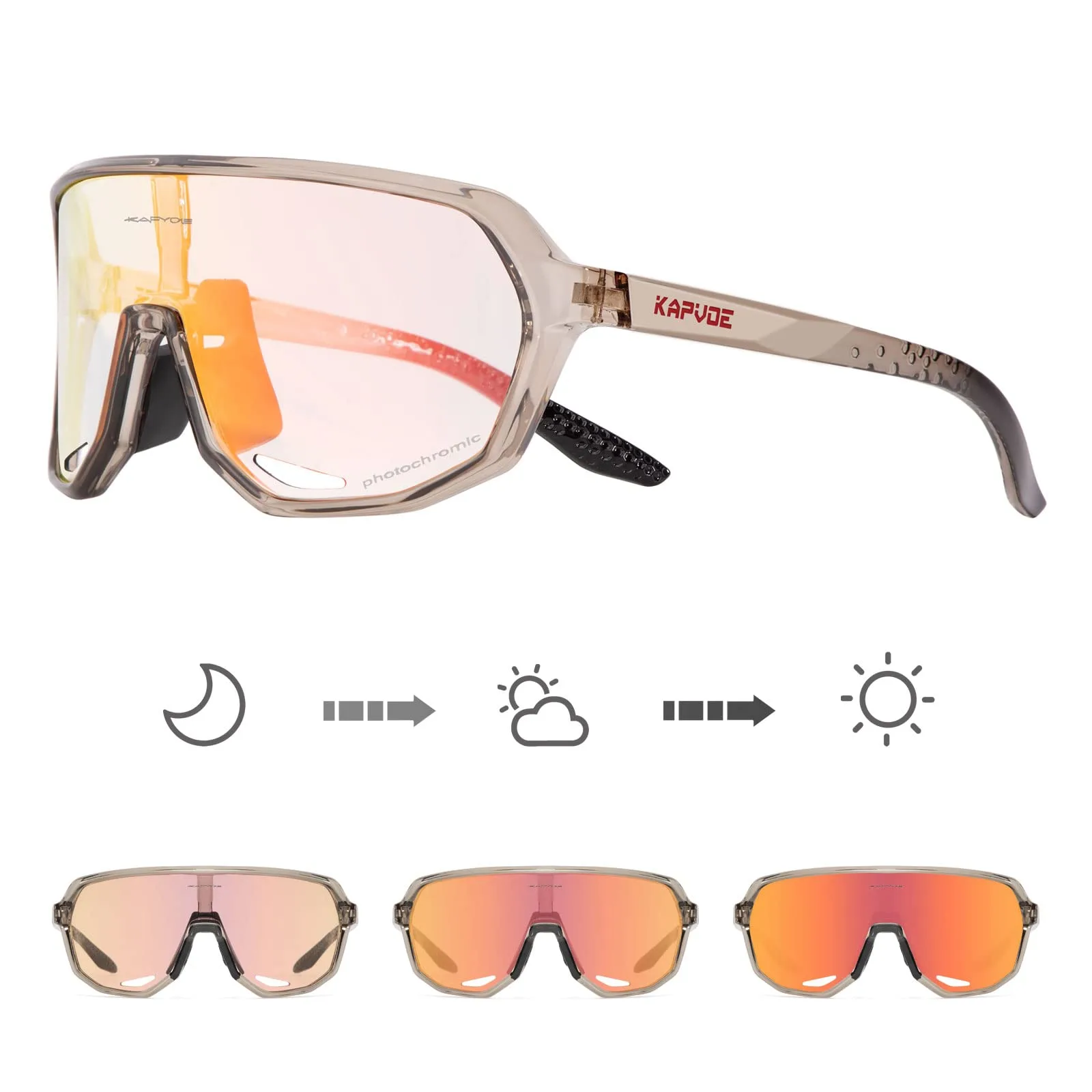 KAPVOE Photochromic sport sunglasses image 3