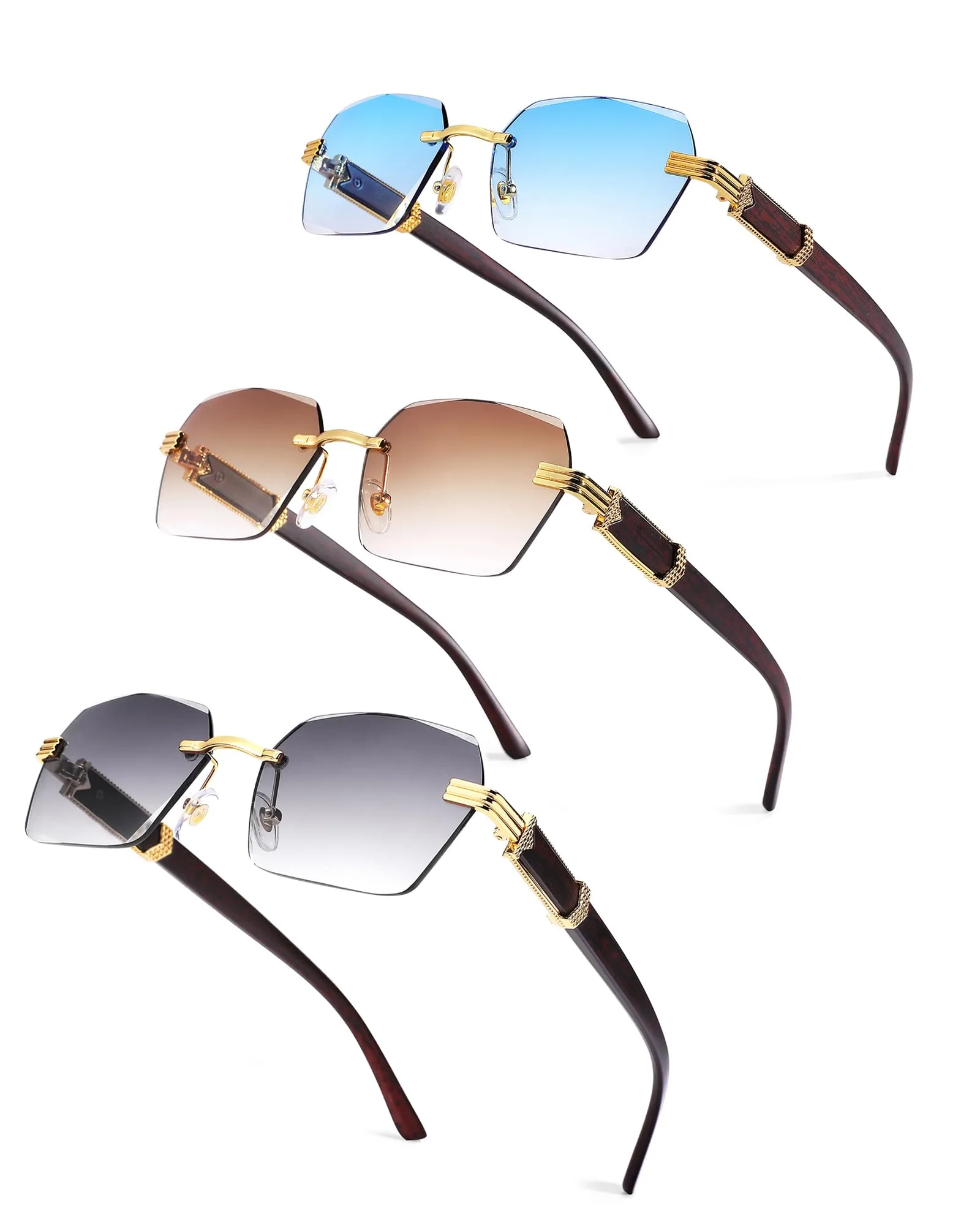Pro Acme Rimless rectangle sunglasses